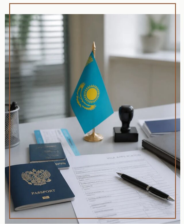 Оформление визы в Казахстан для поездки и работы в Ртищеве